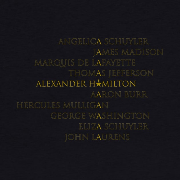 Hamilton characters by AquaMockingbird